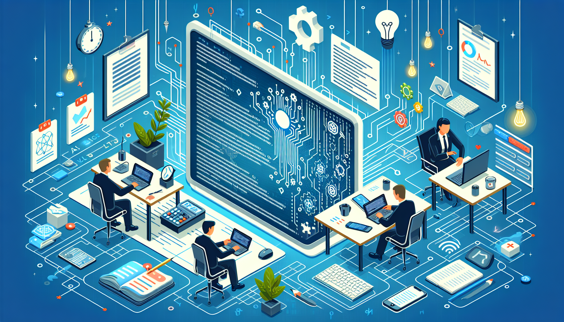 AI Coding for Enterprises: The Next Frontier in Innovation - AI Generated Illustration