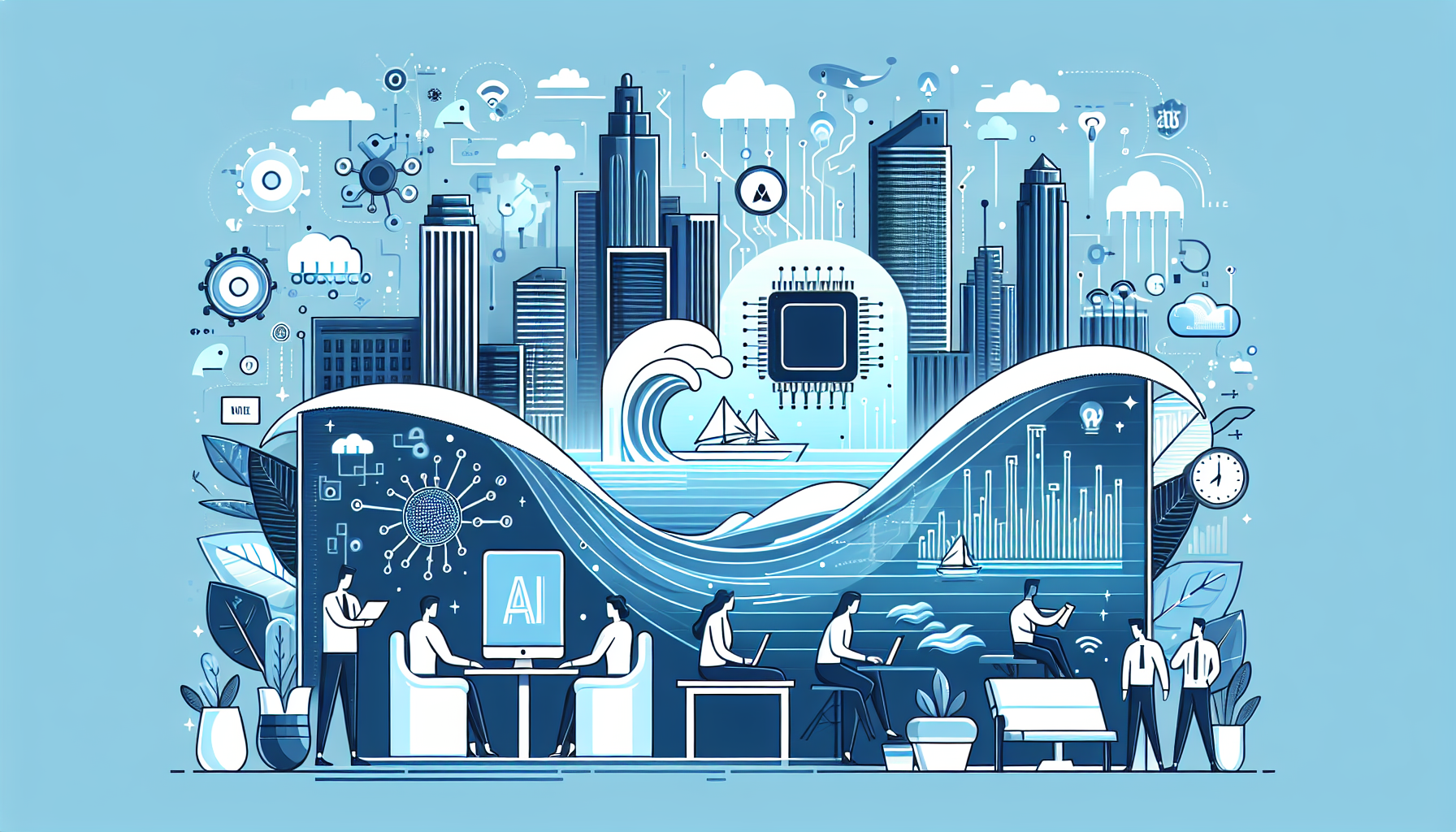 AI Chip Startups: Riding the Wave of Innovation Amidst Indus - AI Generated Illustration