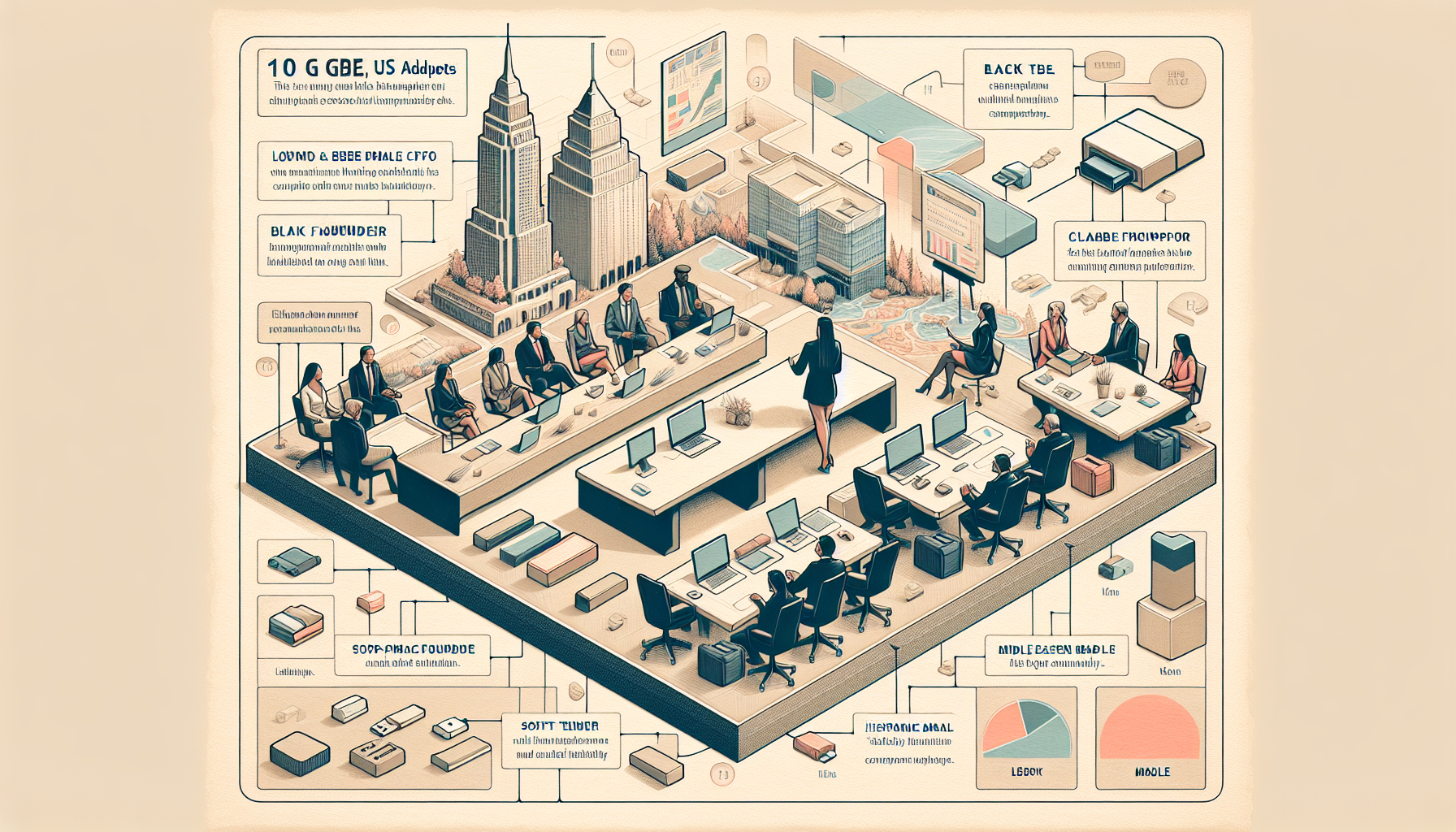 10 GbE USB Adapters: The Next Big Thing in Connectivity - AI Generated Illustration