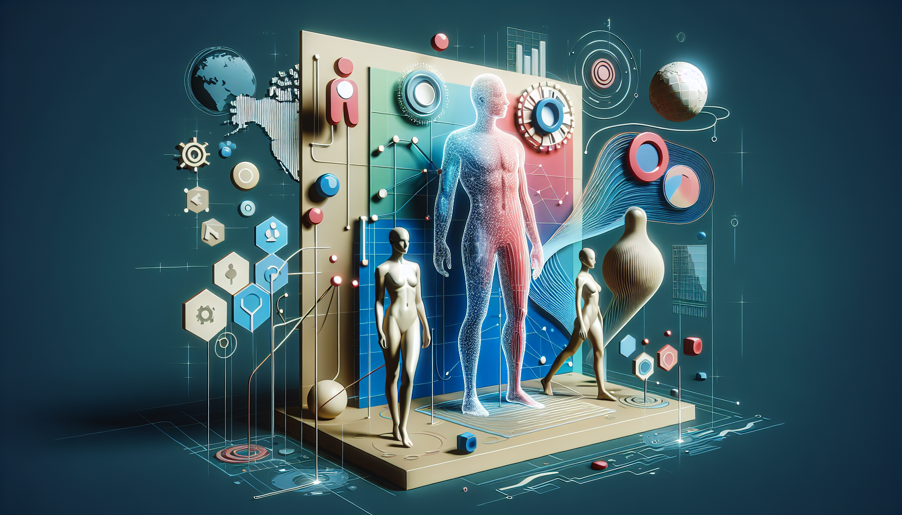 3D Body Modeling: The Next Frontier in AI and Market Disrupt - AI Generated Illustration