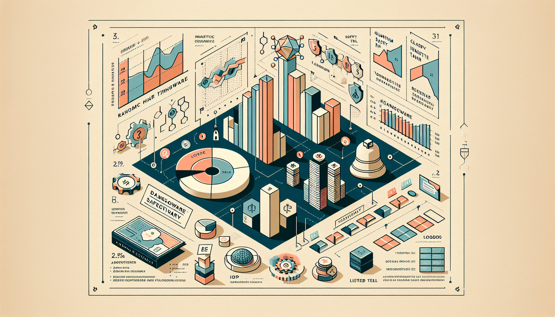Ransomware and Quantum Safety:  Cybersecurity: What Every Fo - AI Generated Illustration